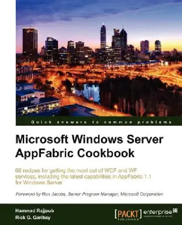 Cover of Microsoft Windows Server Appfabric Cookbook
