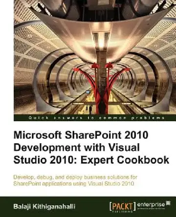 Cover of Microsoft Sharepoint 2010 Development with Visual Studio 2010 Expert Cookbook