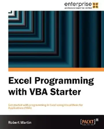 Cover of Excel Programming with VBA Starter