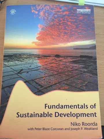 Cover of Fundamentals of Sustainable Development