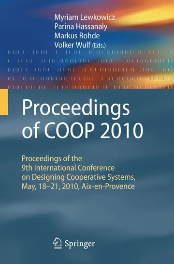 Cover of Proceedings of COOP 2010