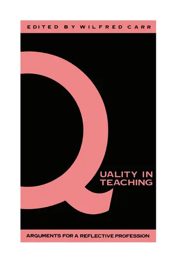 Cover of Quality in Teaching