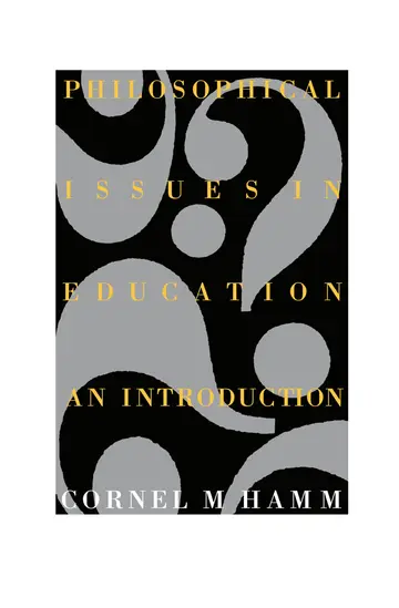 Cover of Philosophical Issues in Education