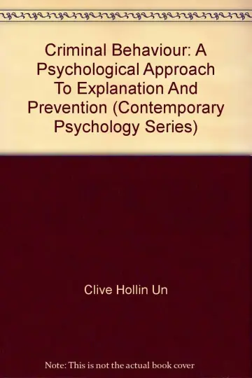 Cover of Criminal Behaviour