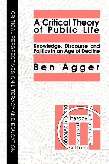 Cover of A Critical Theory of Public Life
