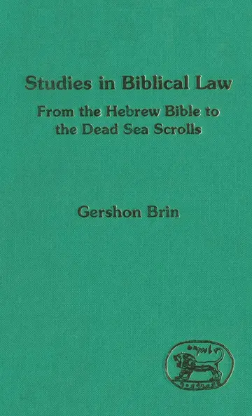 Cover of Studies in Biblical Law