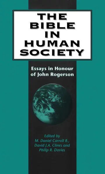Cover of The Bible in Human Society