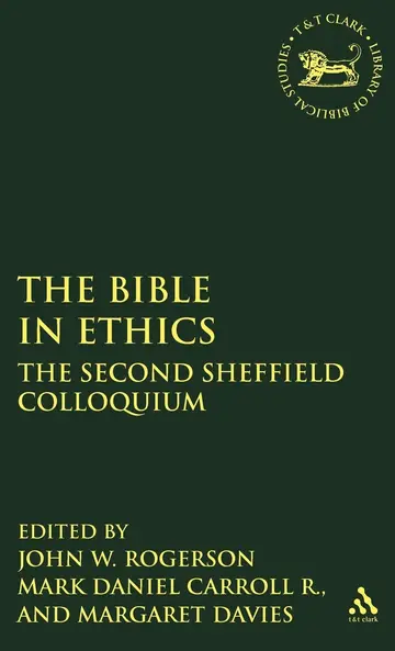 Cover of The Bible in Ethics