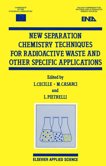 Cover of New Separation Techniques for Radioactive Waste and Other Specific Applications