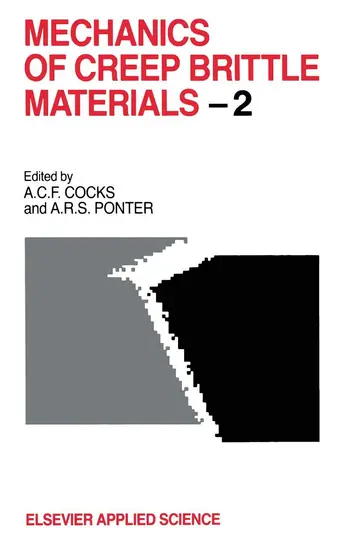 Cover of Mechanics of Creep Brittle Materials 2