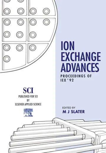 Cover of Ion Exchange Advances