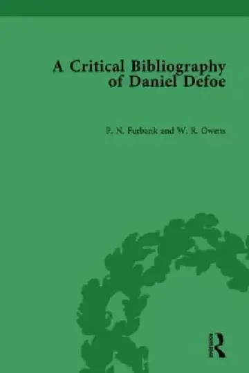 Cover of A Critical Bibliography of Daniel Defoe