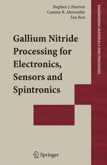 Cover of Gallium Nitride Processing for Electronics, Sensors and Spintronics (hb)