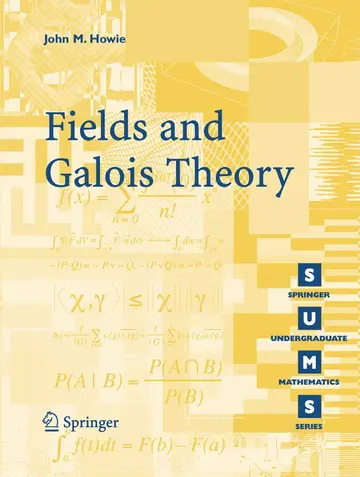 Cover of Fields and Galois Theory