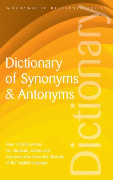 Cover of Dictionary of Synonyms and Antonyms