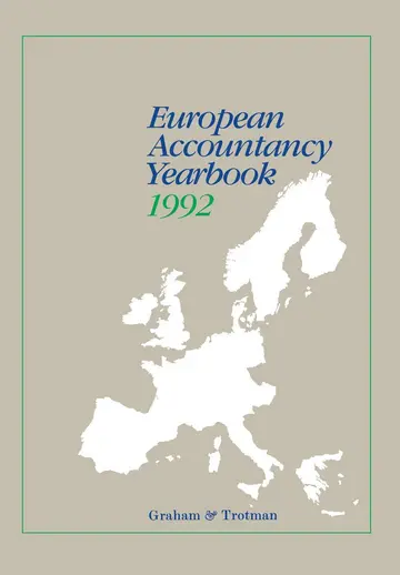 Cover of European Accountancy Yearbook, 1992