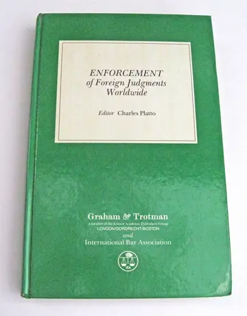 Cover of Enforcement of Foreign Judgments Worldwide