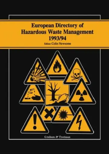 Cover of European Directory of Hazardous Waste Management 1993/94