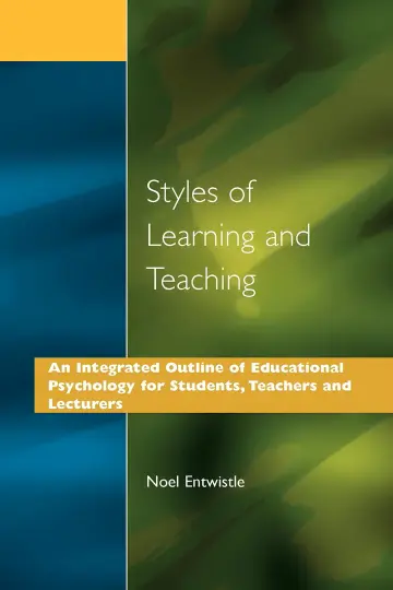 Cover of Styles of learning and teaching