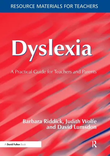 Cover of Dyslexia