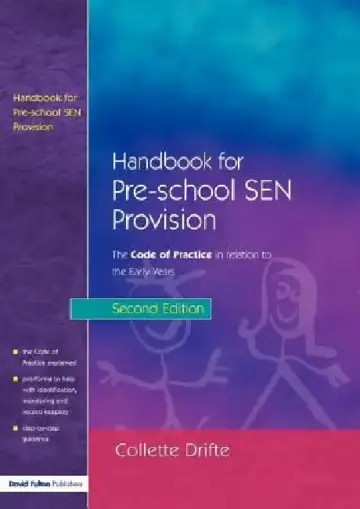 Cover of Handbook for Pre-School SEN Provision