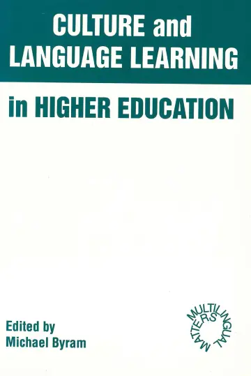 Cover of Culture and Language Learning in Higher Education