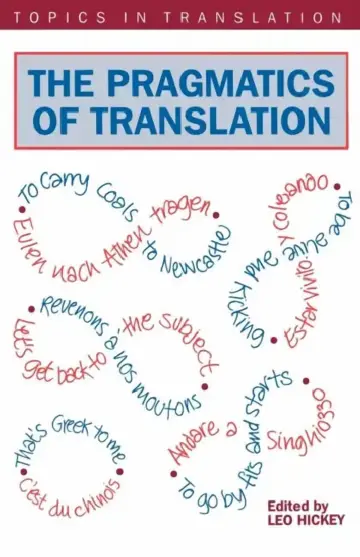 Cover of Pragmatics of Translatn the