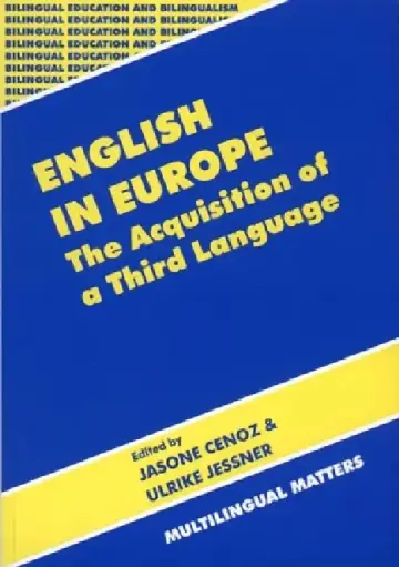 Cover of English in Europe the Acquisition of a Third Language