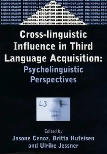 Cover of Cross-Linguistic Influence in Third Language Acquisition