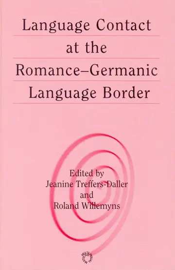 Cover of Language Contact at the Romance-Germanic Language Border