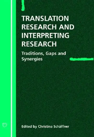 Cover of Translation Research and Interpreting Research