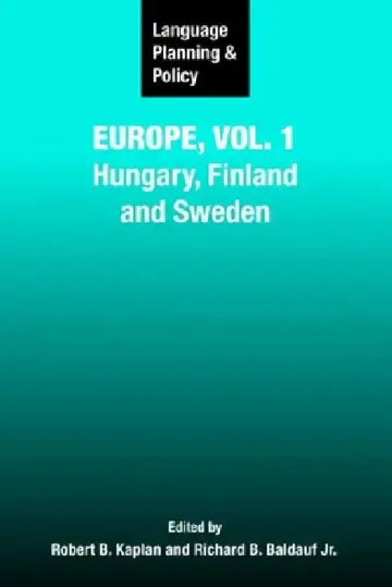Cover of Language Planning and Policy in Europe, Vol. 1