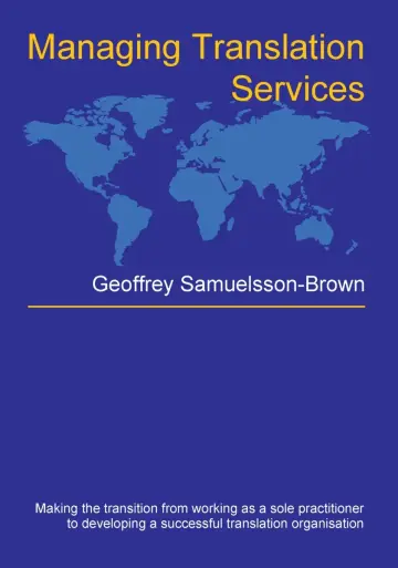 Cover of Managing Translation Services