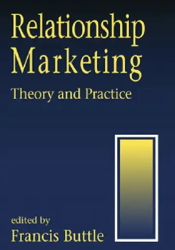 Cover of Relationship Marketing