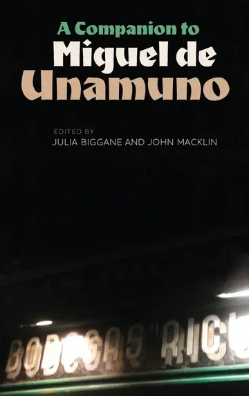Cover of A Companion to Miguel de Unamuno