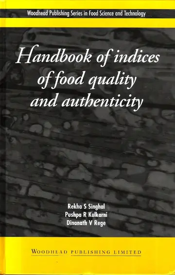 Cover of Handbook of Indices of Food Quality and Authenticity