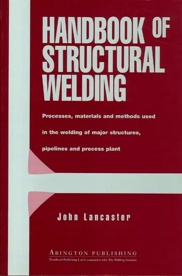 Cover of Handbook of Structural Welding