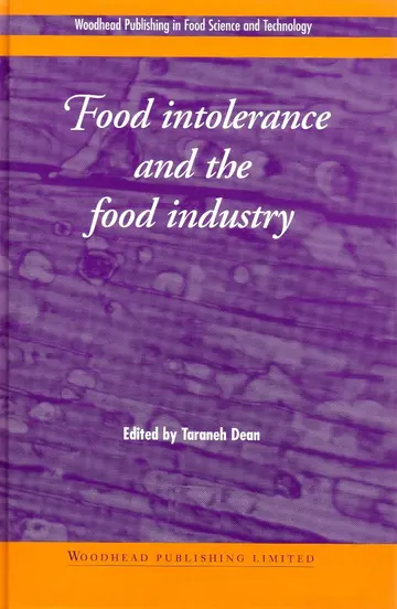 Cover of Food Intolerance and the Food Industry