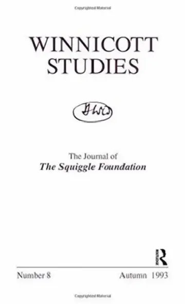 Cover of Winnicott Studies. No 8