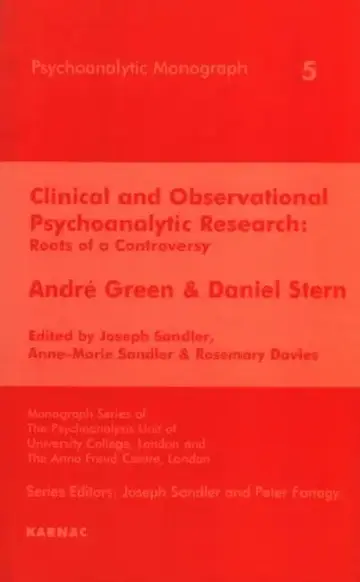 Cover of Clinical and Observational Psychoanalytic Research