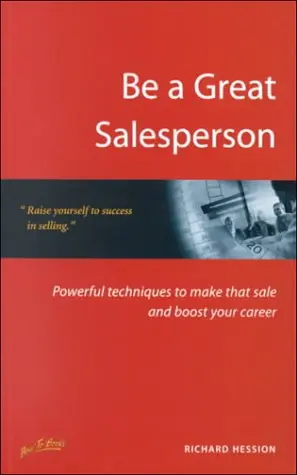 Cover of Be a Great Sales Person