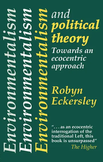 Cover of Environmentalism and Political Theory