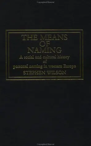 Cover of Means of Naming the