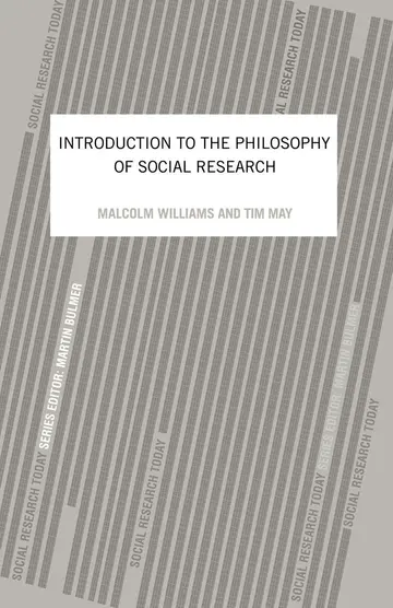 Cover of Introduction to the Philosophy of Social Research
