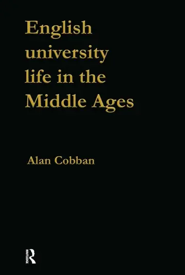 Cover of English University Life in the Middle Ages