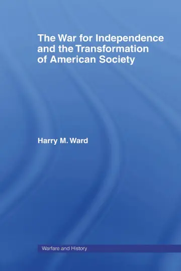 Cover of The War for Independence and the Transformation of American Society