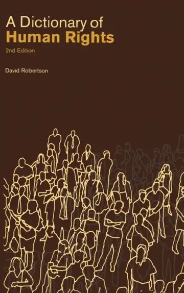 Cover of A Dictionary of Human Rights