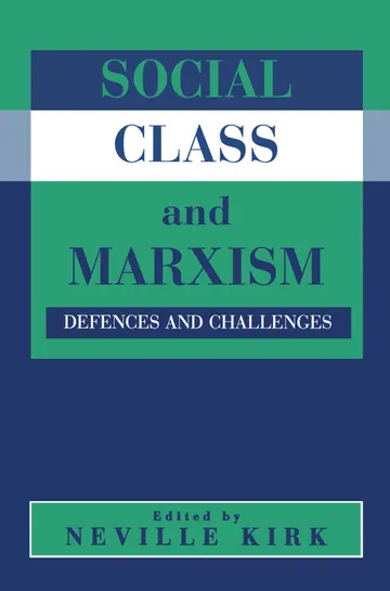 Cover of Social Class and Marxism