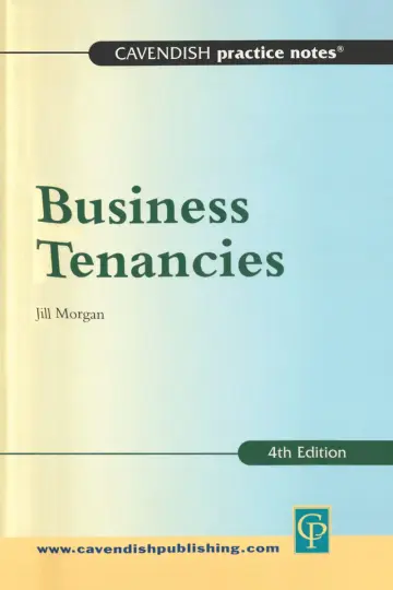 Cover of Practice Notes on Business Tenancies