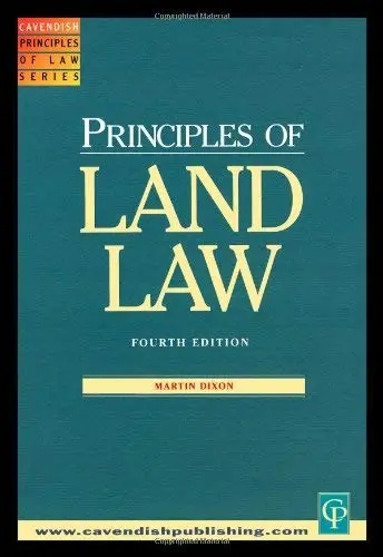Cover of Principles of Land Law